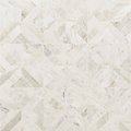 Msi Arabescato Venato White 12 In. X 12 In. X 10Mm Honed Mosaic Marble Floor And Wall Tile, 10PK ZOR-MD-0531